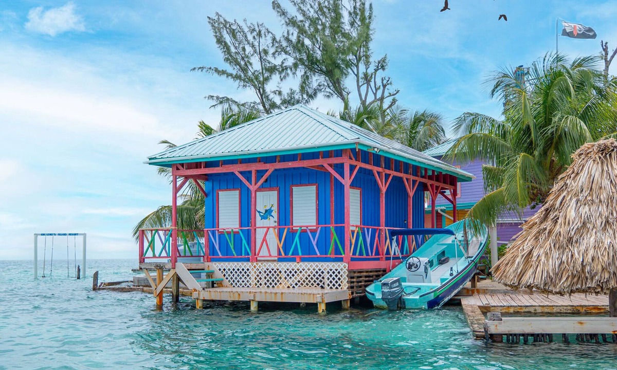 Placencia House | Blue Marlin Overwater Cabana with Sunset Views Belize