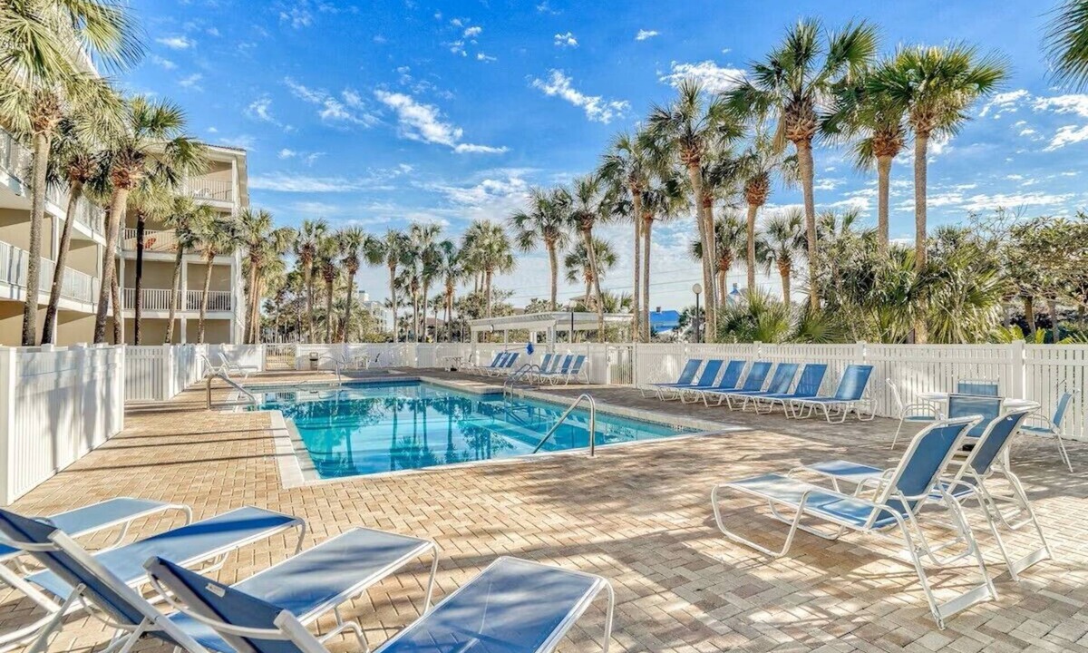 Gulf Place Condo | WishYouWereHere, completely renovated 3rd floor condo with classic coastal vibes