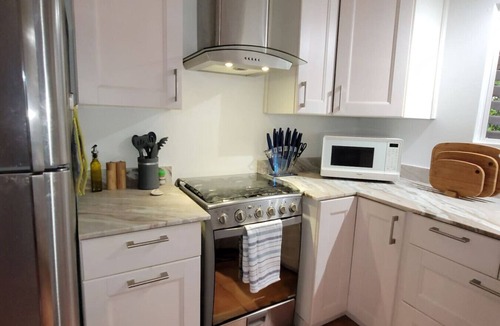 Placencia Apartment | #4 Fanciful Flat-1 Bed/2B, AC in bedroom, kitchen.