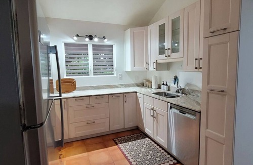 Placencia Apartment | #4 Fanciful Flat-1 Bed/2B, AC in bedroom, kitchen.