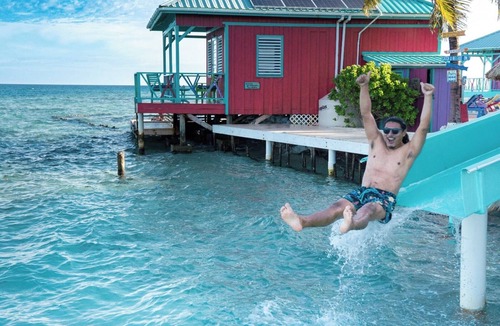 Placencia House | Blue Marlin Overwater Cabana with Sunset Views Belize