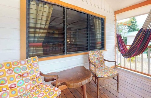 Hopkins House | Charming cabana with a porch, hammock, strong WiFi, and a shared pool & grill