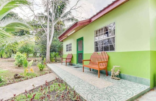 San Ignacio House | Charming Home w Central AC, Shared Pool, & Garden- Day Trip Opportunities