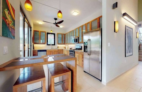 Caribbean Way House | Oceanfront home w private beach, ocean view, kayaks, rooftop, WiFi & partial AC