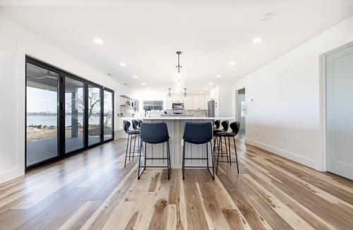 Russells Point House | Private Island! Includes 2 houses, covered boathouse, best sunset on Indian Lake