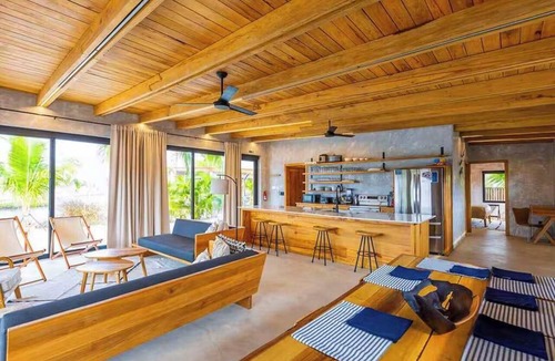 Placencia Villa | Relaxing tropical villa with private plunge pool, open layout & canal water view