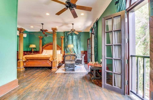 Bullet Tree Falls House | Two Riverfront Suites with Shared Infinity Pool, Balcony Views, WiFi, AC - Dogs OK