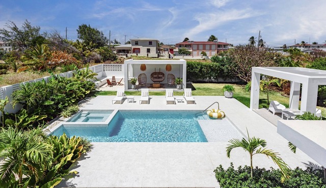🌴 5 Bed Villa, Ocean View , Pool with Jacuzzi, Near Crane beach🌴 in Saint Philip