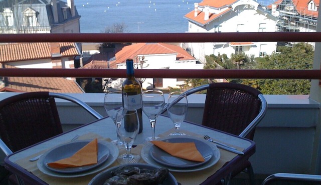 A BALCONY ON THE BASIN AND DIRECT ACCESS TO THE BEACH in Arcachon