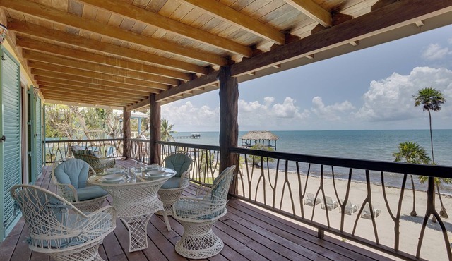 Charming 3-Bedroom Beachfront Villa with Pool, Kayaks & Ocean Views