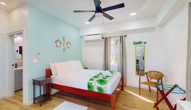 Charming island cabana with central AC, bikes & picnic area near beach