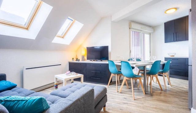 Duplex rénové 6 pers, balcon, casier à skis, parking gratuit - FR-1-695-20 in Germ