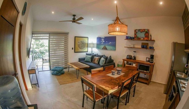 Elegant 2-Bedroom 2-Bath Retreat with Rooftop Oasis & Pool in Bacalar