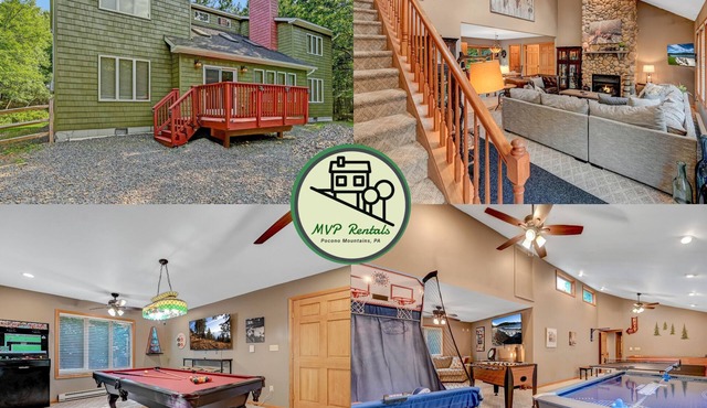 Family & Pet Retreat-2 Amazing Game Rooms-FencedYd-Pool-Beach-JimThorpe-Speedway in Albrightsville