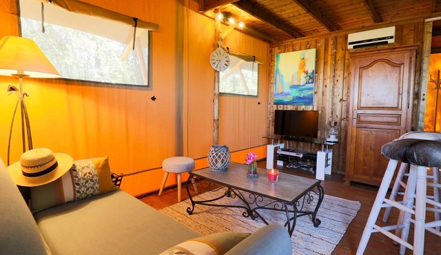 GITE LA PINE FOREST WITH PRIVATE POOL ABOVE GROUND in Trets