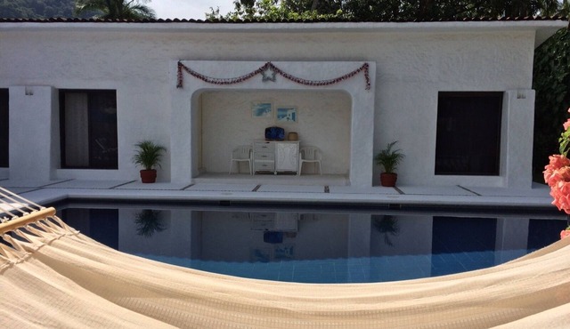 Golf (in Front Tee 11), Pool, Service, One Story, 4 Rooms, Internet, Palapa, Van in Ixtapa