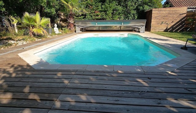 House heated pool walking beach animals Ok in Labenne
