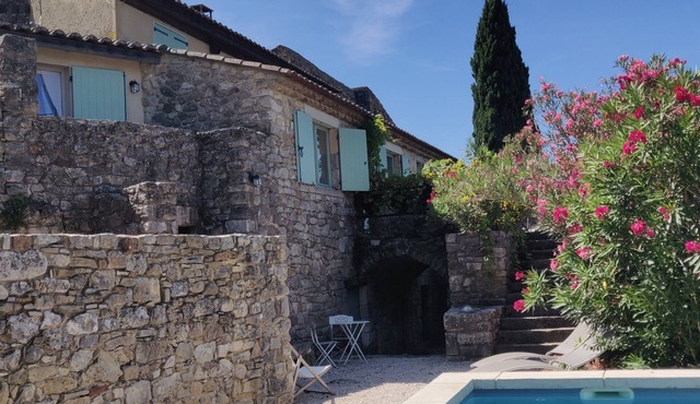 La closerie de la Cèze, between Uzès, Avignon and Vallon pont d'arc in Cornillon