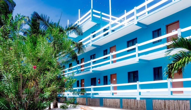 Multi-suite property w/private pool, rooftop, grill, kayaks, partial AC & WiFi