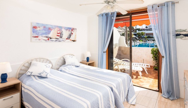 Parque Santiago 1: Seafront apartment with private terrace & £100K pool makeover in Costa Adeje