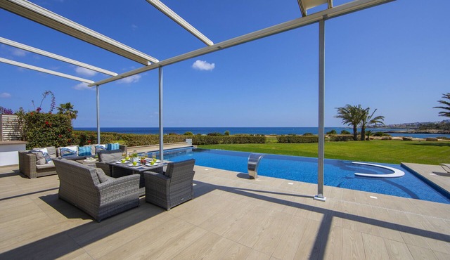 Protaras Fig Tree Bay Seafront Villa Infinite Aretousa in Protaras