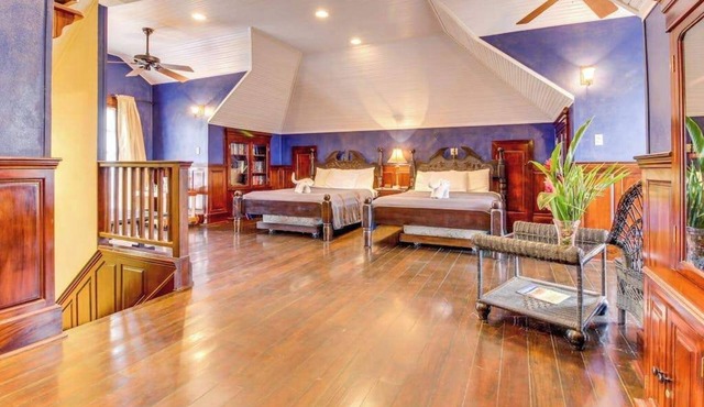 Riverfront Suite with Balcony, WiFi, AC, Infinity Pool & Forest View