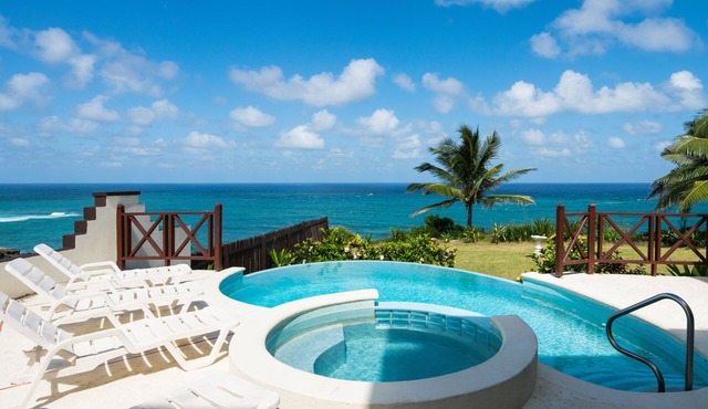Stunning 5 Bedroom ocean front villa with pool featuring panoramic views in St Philip