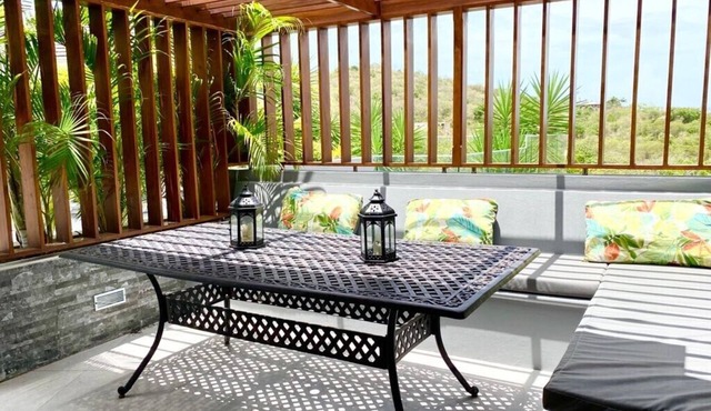 Two bedroom two bathroom stylish newly constructed ocean view with private pool. in Saint Pauls