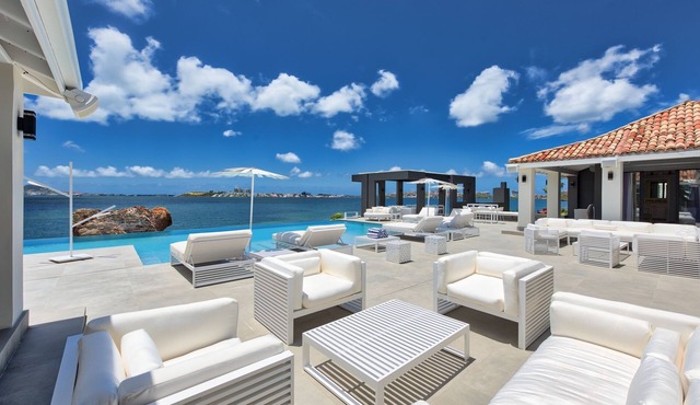 Villa Mirabelle – Waterfront Hilltop Retreat Overlooking Simpson Bay Lagoon, St. Martin in Marigot