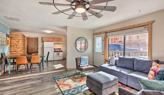 Walk to Main St & Riverfront Trail: Mtn-View Condo in Red River