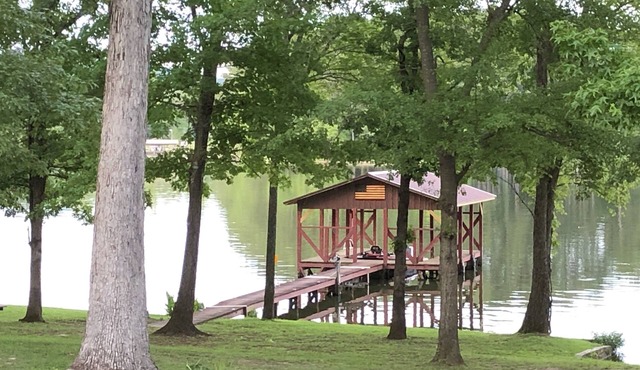 Waterfront with private boat ramp and dock for Fishermen and Families in Cedar Bluff