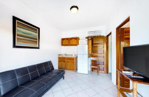 Caye Caulker Apartment | Affordable Suite with WiFi Partial AC Shared Rooftop Deck Pool and Grill
