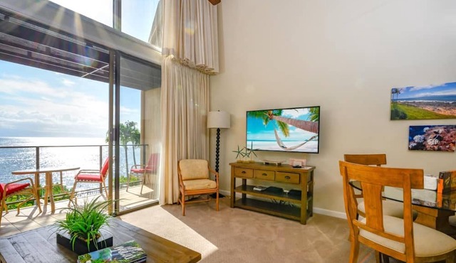 Napili Point | Oceanfront 2 BR | Water Front | Car Incl. w/6+ Nights | NAP-C18 by KBM in Lahaina